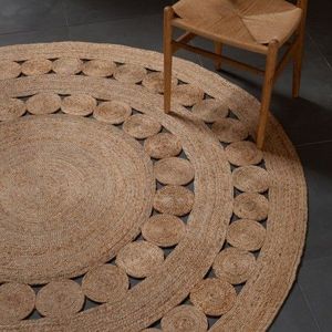 Tapis de jute tissés à la main décor de sol artisanal unique bureau salle à manger cuisine porte chambre personnalisable tapis de tapis en Fiber naturelle - Product Image 1