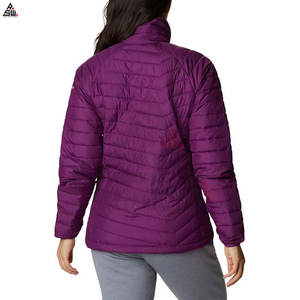 Veste matelassée de créateur respirante en coton tricoté pour femmes Veste matelassée à capuche personnalisée de grande taille à bas prix - Product Image 5