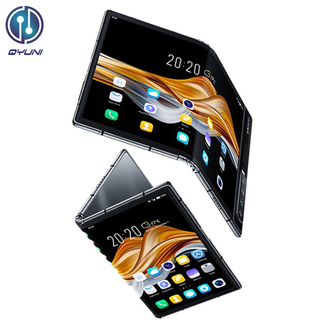 Cheap 2025 Royole Stylish 5G Foldable Phone Qualcomm Snapdragon Octa Core LTE Unlocked Dual SIM 120Hz LCD Display 4000-4999mAh