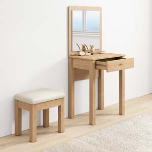 Scandinavian-Style Trani Dresser with Stool Solid Wood and MDF <b>Foldable</b> Bedroom Furniture French and European Design - Product Image 4
