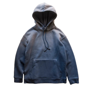 2025 hommes décontracté Vintage lavage à capuche de haute qualité 100% coton soleil fondu conception pierre ciré à capuche pour l'hiver quotidien OEM - Product Image 1