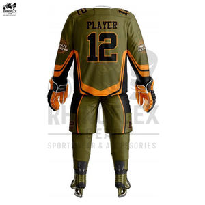 Uniforme de hockey sur glace de sublimation pour sports d'équipe de bonne qualité surdimensionné tenue décontractée sport meilleur prix uniforme de hockey sur glace - Product Image 3
