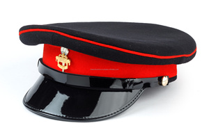 หมวกแก๊ปทรงสูงระดับไฮเอนด์ ปักตราสัญลักษณ์แบบกำหนดเอง ชุดเครื่องแบบ หมวกทรงแข็ง ผู้ผลิตขายส่ง - Product Image 2