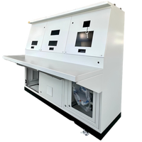 Console de cabine de pilotage marine robuste, ergonomique, bureau de navigation de pont de navire, station de commande intégrée sur mesure pour navire offshore