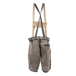 New Custom Bavarian Lederhosen German Wear Suede Leather Made <b>Shorts</b> and <b>Long</b> Traditional Pants Best Selling 2023 - Product Image 4