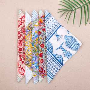 Pañuelos de Algodón Hechos a Mano, Pañuelo para el Cuello, Pañuelo para el Cabello de Playa, Regalo Ecológico - Product Image 4