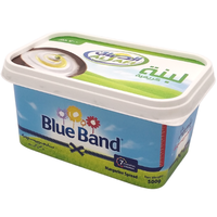 Pot en plastique réutilisable de 500 ml avec couvercle, imprimé sur mesure, pour beurre, margarine, huile d'olive, emballage de cuisine recyclable