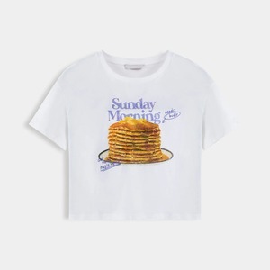 Offre Spéciale femmes blanc 100% coton personnalisé sérigraphie surdimensionné T-Shirt col rond style décontracté aux prix de gros - Product Image 3