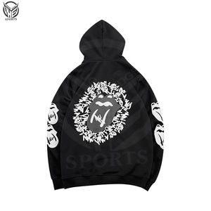 เสื้อสเวตเตอร์สวมหัวแบบยูนิเซ็กส์สำหรับผู้ชายเสื้อฮู้ดอะนิเมะโอเวอร์ไซส์ธรรมดาพิมพ์ลาย3D พัฟตามสั่งสำหรับฤดูหนาว - Product Image 2