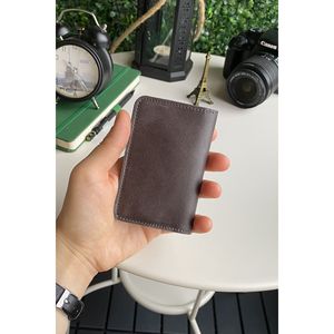 Sovana-Cartera unisex delgada de diseño minimalista de cuero genuino natural, tarjetero compacto - Product Image 6