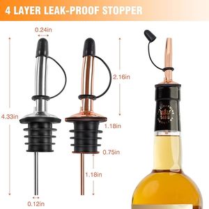 <span class=keywords><strong>Verseur</strong></span> en métal pour boire avec bouchons en caoutchouc pour cuisine de fête <span class=keywords><strong>Verseur</strong></span> de bouteille en acier inoxydable Bar Barman Accessoires Outils - Product Image 6