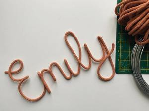 Nombres de Alambre de Ganchillo Personalizados, Decoración Hecha a Mano, Boda, Cumpleaños, Nombre Personalizado por Proveedores Indios - Product Image 3