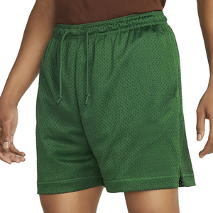 กางเกงขาสั้นตาข่ายระบายอากาศผสมโพลีเอสเตอร์สำหรับผู้ชายผ้าคอตตอนสีเขียวมีเชือกผูกกระเป๋าข้าง - Product Image 1