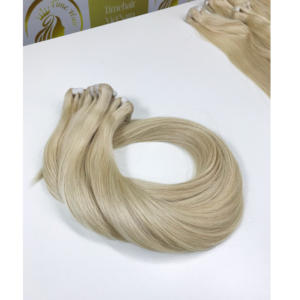 Venta caliente máquina trama 613 blanqueado color Super doble 8-40 pulgadas extensiones de cabello humano crudo cutícula alineada vietnamita - Product Image 2