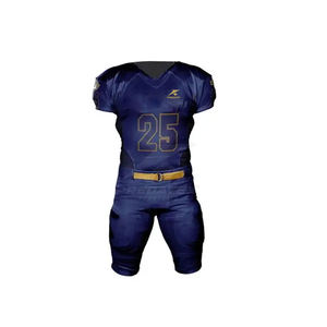 ชุดกีฬาแขนสั้นสำหรับผู้ชายและผู้หญิงชุดอเมริกันฟุตบอลแบบแห้งเร็วงานตามสั่ง - Product Image 2