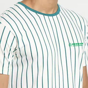 T-shirt imprimé en jersey 100 % coton pour homme, coupe ample, séchage rapide, respirant, écologique, anti-boulochage, accepte l'OEM - Product Image 6