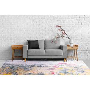 Alfombra con Estampado de Yeso Antiguo, Decoración Moderna para Sala de Estar Estilo Granja, con Pelo Suave - Product Image 2