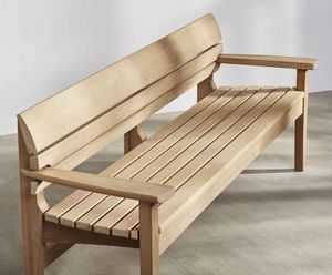 Sereno Linear Teak <b>Wood</b> <b>Bench</b> - Product Image 2