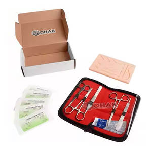 ชุดเครื่องมือผ่าตัดที่ได้รับการจัดอันดับสูงสุดชุดอุปกรณ์ทางการแพทย์เย็บแผลพร้อมแผ่นเย็บแผลที่ผิวหนัง - Product Image 5