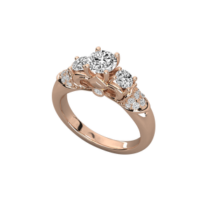 Bague solitaire en or 9 carats pour femmes avec diamant de laboratoire - Product Image 4