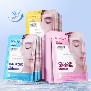 Masque facial en cristal de collagène BIOAQUA personnalisé, marque privée OEM, acide hyaluronique, hydratant, blanchissant, masque facial en soie naturelle - Product Image 1