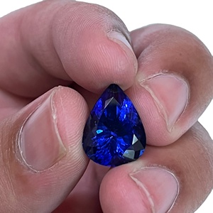 Gema Natural de tanzanita, color azul real, alta calidad, en forma de pera, hecha a la medida, 10,20 quilates, suelta, por Sadiya internacional - Product Image 2