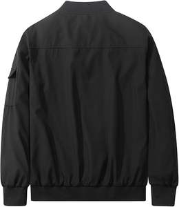Chaqueta de bombardero de moda para hombre Chaquetas cortavientos de pista ligera Abrigo a prueba de viento de golf al aire libre - Product Image 5