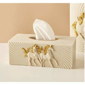 Accessoires de salle de bain Design vintage Décoration de table Porte-serviettes Boîte à mouchoirs en métal de qualité supérieure Porte-serviettes au prix le plus bas - Product Image 4