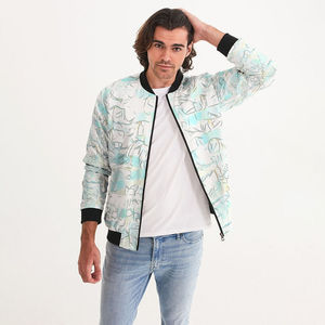 Veste bomber unisexe à sublimation très vendue, col montant, à capuche, coupe-vent, respirante, tendance, impression intégrale, vêtement d'extérieur décontracté et confortable - Product Image 5