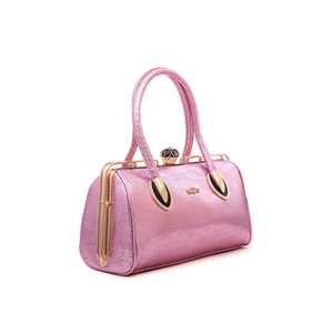 Luxury for <b>Pink</b> Crocodile Skin Clutch Handbag P35828 Double Handle PU Leather with Chain Decoration for Casual and <b>Party</b> Wear - Product Image 2