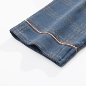 Conjunto de Pijamas de Talla Grande para Hombre, Pantalones de Manga Larga con Cuello Vuelto, Ropa de Dormir, Pijama de Ocio, Ropa de Noche PARA EL Hogar - Product Image 6