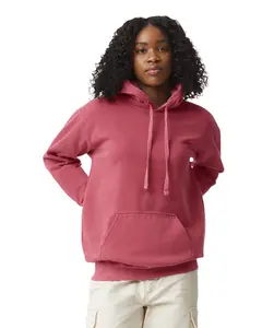 Comfortkleuren 1567 Sweatshirt Met Capuchon Voor Heren, Geverfd Fleece Sweatshirt Met Capuchon