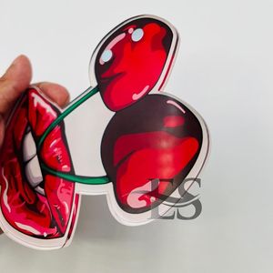 Haute Qualité Cerise Lèvres Acrylique Cils Carreaux Top Vente Papillon Pincettes Aimants Logo Personnalisé Durable Lash Carreaux Prix - Product Image 4