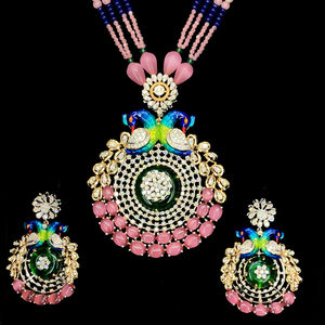 Conjunto de Anillo y Colgante de Compromiso de Lujo para Mujer en Oro Amarillo de 14 Quilates con Diamante Natural de 8.78 Quilates, Color GH, Corte Brillante, Joyería Fina - Product Image 2