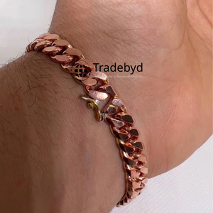 Durable Copper Bracelet for <b>Men</b> Daily Use Stylish Healing Gift Jewelry Piece by Tradebyd - Product Image 1