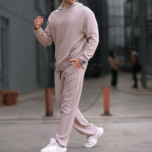 Conjunto de Sudadera con Capucha y Pantalones Jogger para Hombre, de Algodón 100%, Elástico, Grueso, Relajado, de Manga Larga, para Invierno, Venta al por Mayor Personalizada - Product Image 6