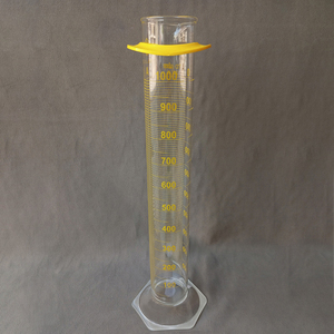 MAE MAE-SGC-12-1000ml Indian Factory Clear Transparent <b>Glass</b> 1000ml Measuring <b>Cylinder</b> Single Scale Reliable Volume Laboratory - Product Image 1