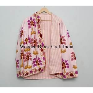 Abrigo de Estilo Folclórico con Bordado Floral Suzani de Terciopelo Corto para Mujer, Hecho a Mano, para Invierno, con Forro de Algodón Ecológico y Cuello Redondo - Product Image 6