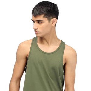 Débardeur de musculation pour homme en polyester/coton tricoté, col en V, de haute qualité, personnalisable, vente en gros, tissu respirant, parfait pour l'entraînement - Product Image 2