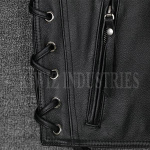 2024 Leather Custom <b>Waistcoat</b> Whole Sale Rate Men Leather Vest Top Quality Whole Sale Rate - Product Image 6