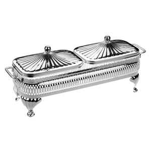 Lujoso domo de comida de metal Diseñador creativo Hecho a mano Venta al por mayor Plato de comida Clásico Exigente Calentador de alimentos asequible - Product Image 4