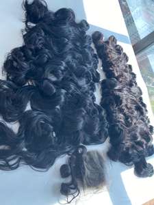 Extensions de cheveux humains tissées en dentelle Remy vietnamien non traité, cuticule alignée de 26 pouces, vague lâche, pas de produits chimiques, pas de poux, 100% - Product Image 3