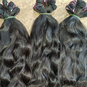 Vrais Extensions de Cheveux Humains Indiens Remy Cheveux Bouclés Naturels - Product Image 1