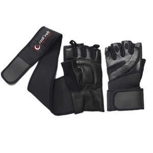 Gants de cyclisme de sport demi-doigts avec coussinet en gel en cuir synthétique antidérapant pour le fitness unisexe - Product Image 6