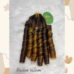 Vente en gros d'extensions de cheveux Remy bouclés à double trame vendeurs de cheveux humains bon marché au Nigeria-trame de cheveux en vrac - Product Image 3