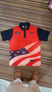 T-shirt col rond personnalisé pour hommes en jersey de coton spandex imprimé numériquement avec logo tissu tricoté teint par immersion avec broderie photo réelle - Product Image 4