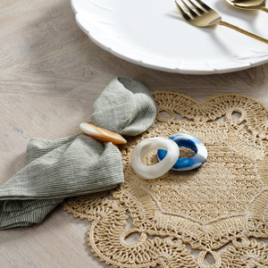 แหวนรัดผ้าเช็ดปากเรซิ่นรักษ์โลก ดีไซน์หรูหรา คุณภาพสูง สำหรับงานปาร์ตี้ งานแต่งงาน ตกแต่งบ้าน โรงแรม ราคาดีที่สุด - Product Image 1