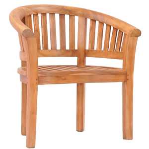 Fauteuil d'extérieur moderne en teck massif pour patio et jardin - Product Image 2