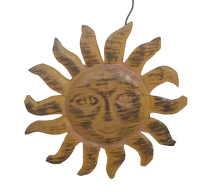 Sun Look Acabado dorado Adorno en forma de sol Adornos decorativos de linternas de hierro y adornos decorativos de festival de oro y plata - Product Image 6