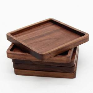 Plato de Servir de Madera Natural con Logotipo Personalizado para Hoteles y Restaurantes, Plato de Cena de Madera Ecológico Hecho a Mano para Venta al Por Mayor - Product Image 2